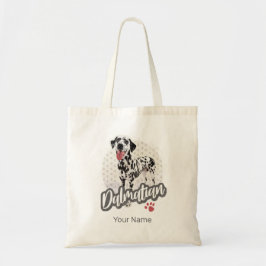 Bolsa Tote Dalmaciano Com Pata Vintage Design De Cães