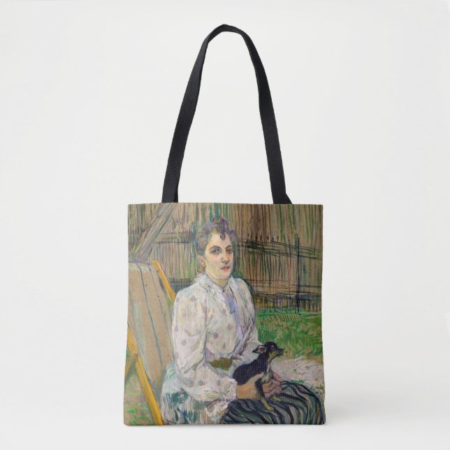 Bolsa Tote Dama Com Um Cão (Frente)