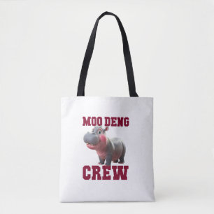 Bolsa Tote Dama de almoço do Quad Hippo, bebê da MOO DENG