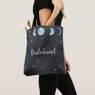 Bolsa Tote Dama de Honra Casamento Celestial Noite Estrelada