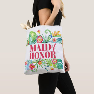 Bolsa Tote Dama de Honra Casamento Tropical na Praia