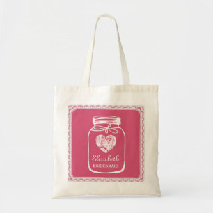 Bolsa Tote DAMA DE HONRA cor-de-rosa A01 da sacola do