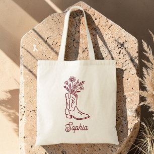 Bolsa Tote Dama de honra da despedida de solteira à cowgirl
