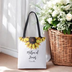 Bolsa Tote Dama de Honra de Girassol Casamento  