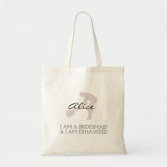 Bolsa Tote Dama de honra | Despedida de Solteira Moderna Mini (Frente)