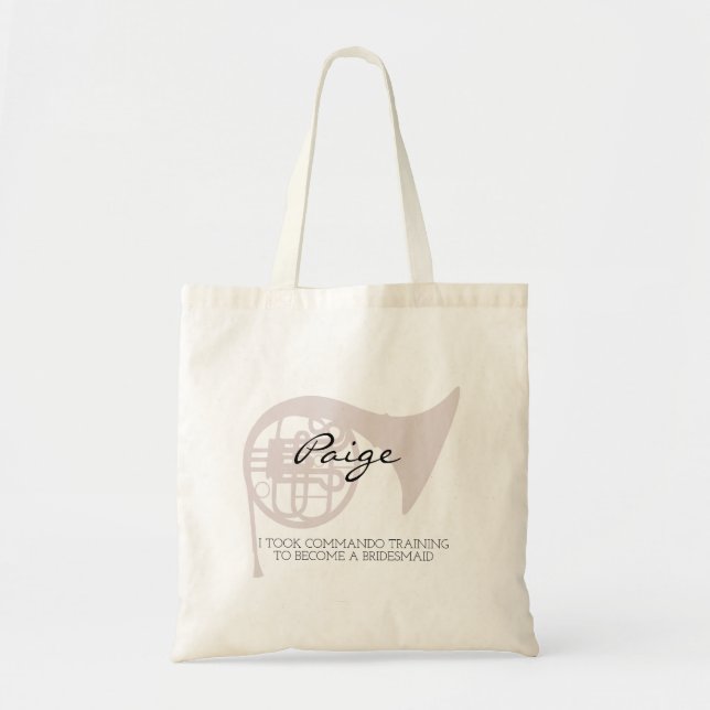 Bolsa Tote Dama de honra | Despedida de solteira moderna mini (Frente)