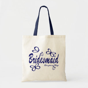 Bolsa Tote Dama de honra do casamento da borboleta