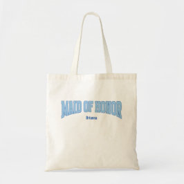 Bolsa Tote Dama de Honra em Azul + Lantejoulas Falsas