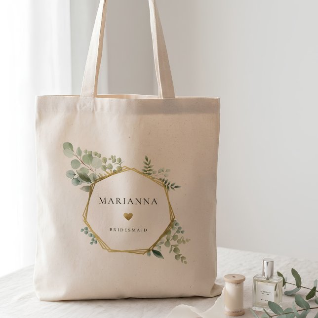 Bolsa Tote Dama de Honra em Dourado Botânico (Criador carregado)