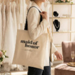 Bolsa Tote Dama de Honra Minimalista Moderno Preto Personaliz<br><div class="desc">Saco de Mão Dama de Honra Minimalista Moderno Preto Personalizado</div>