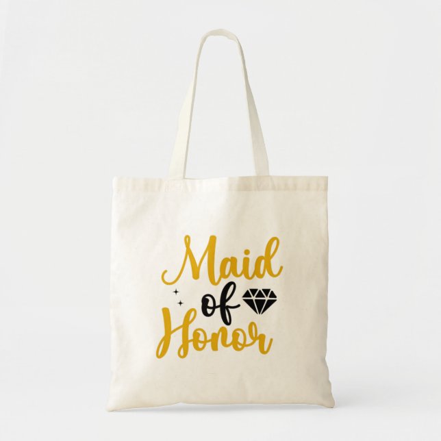 Bolsa Tote dama de honra presente para madrinha de casamento  (Frente)