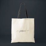 Bolsa Tote Dama de honra preta feminino conhecida feita sob<br><div class="desc">Sacola preta feminino feminino simples conhecida feita sob encomenda do roteiro
Grande ideia do presente para seus damas de honra,  amigos e família.</div>