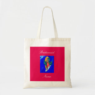 Bolsa Tote dama de honra surfando do santo