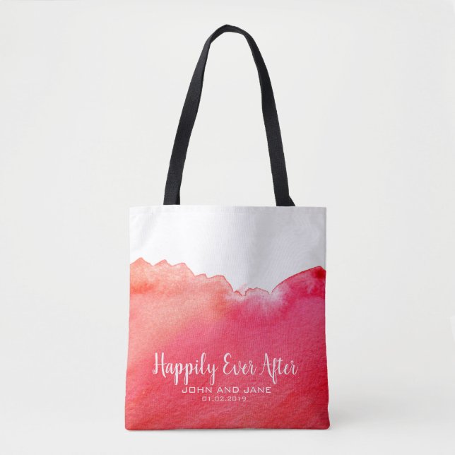 Bolsa Tote Dama de madrinha de casamento feliz para sempre de (Frente)