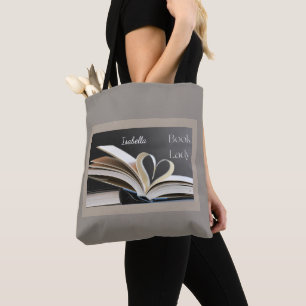 Bolsa Tote Dama do Livro, Presente Personalizado para Hobby d