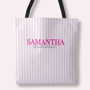 Bolsa Tote Damas de Honra Personalizadas com Letreiro Moderno