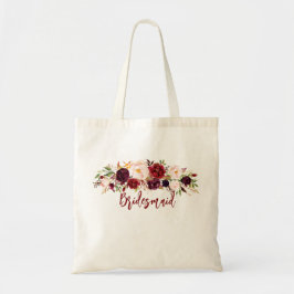 Bolsa Tote Damas de honra presente floral noivado casamento f