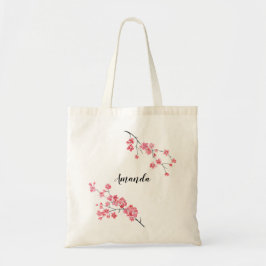 Bolsa Tote Damas de honra rosa Sakura personalizadas
