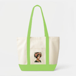 Bolsa Tote Damas Flor Dupla | Camiseta Feminina com Arte Flor