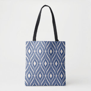Bolsa Tote Damask marroquino, padrão abstrato sem problemas.