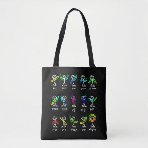 Bolsa Tote Dança Divertida de Álgebra Função Professor de Mat