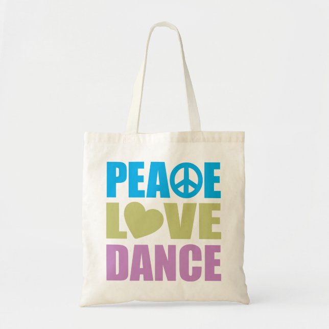 Bolsa Tote Dança do amor da paz (Frente)