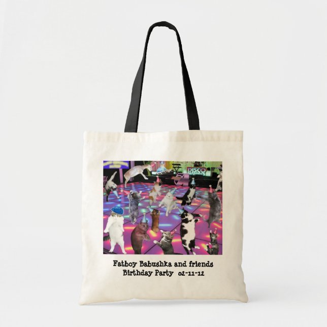 Bolsa Tote Dança do disco em minha festa de aniversário (Frente)