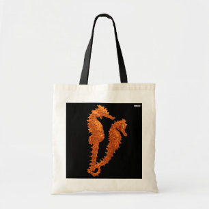 Bolsa Tote Dança dos cavalos marinhos (alaranjados)