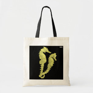 Bolsa Tote Dança dos cavalos marinhos (amarelo)