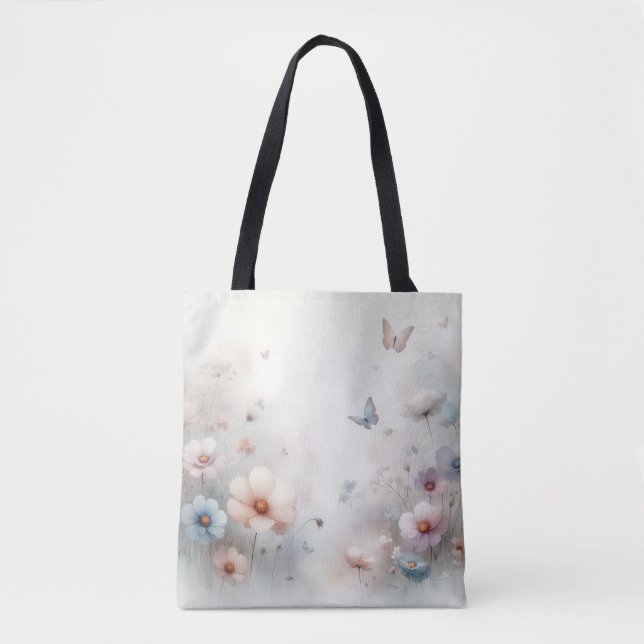 Bolsa Tote Dança Flor e Borboleta (Frente)