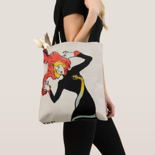 Bolsa Tote Dançarina Art Nouveau Jane Avril por Toulouse Laut