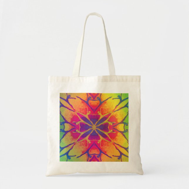 Bolsa Tote Dançarino (arco-íris - Psychedelic2) (Frente)