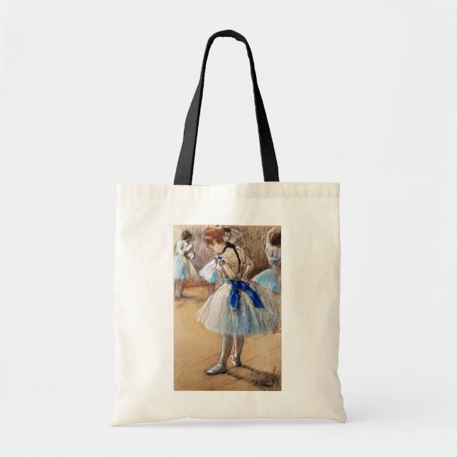 Bolsa Tote Dançarino de Fita Azul, Edgar Degas (Frente)