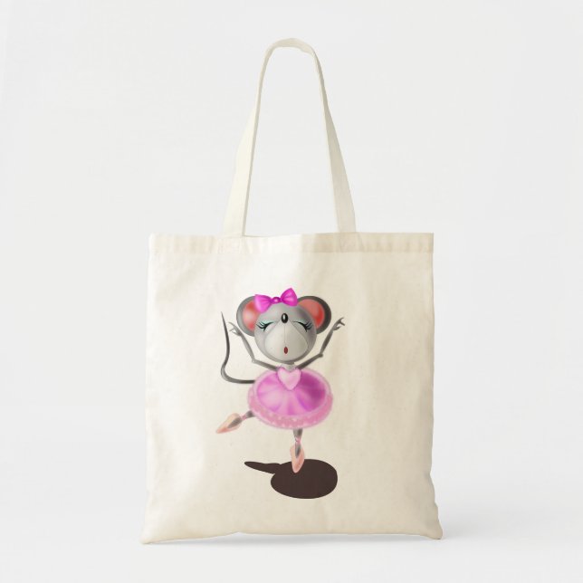 Bolsa Tote Dançarino do Balé da barra de ferramentas do mouse (Frente)