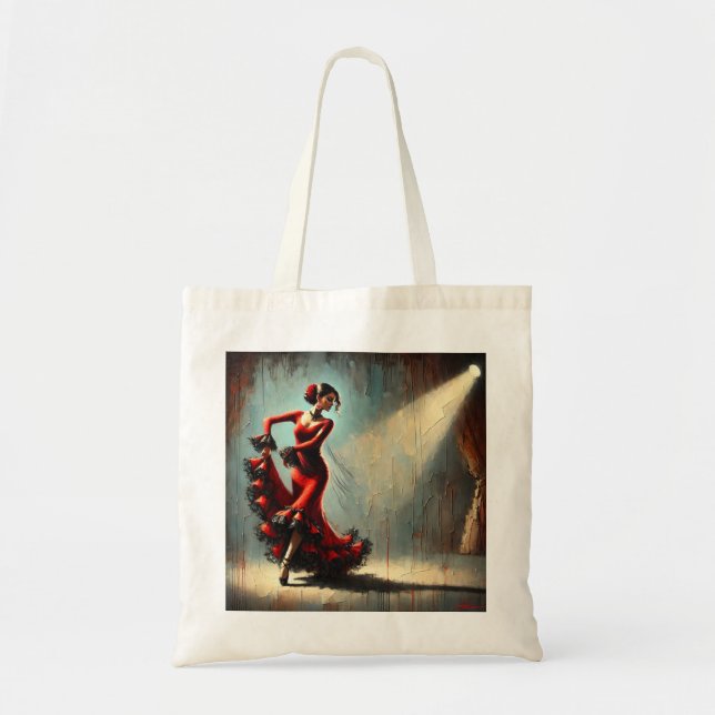 Bolsa Tote Dançarino do Flamenco espanhol (Frente)