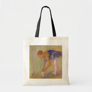 Bolsa Tote Dançarino que amarra seus calçados de balé, sac