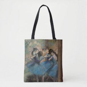 Bolsa Tote Dançarinos de Edgar Degas no azul, 1890