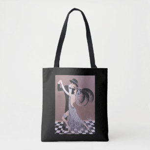 Bolsa Tote Dançarinos do tango do vintage, sacola