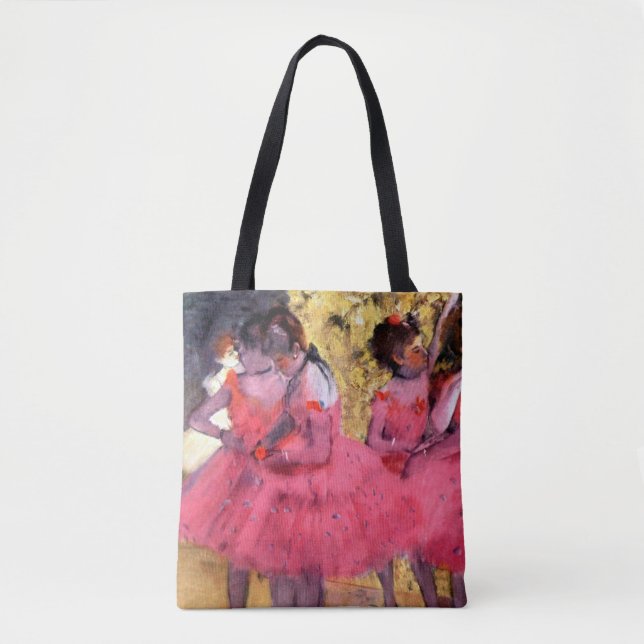 Bolsa Tote Dançarinos Rosa, Edgar Degas (Frente)