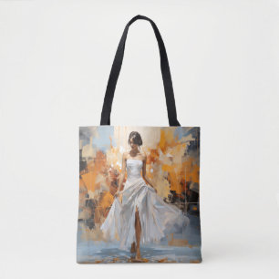 Bolsa Tote Dance Beauinting Abstrato Art Decor