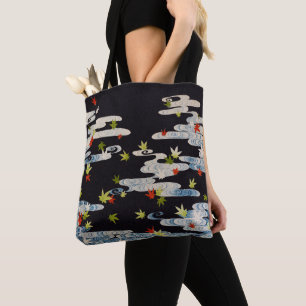 BOLSA TOTE DANCE KIMONO,ÁGUA CORRENTE,FOLHAS FALANTES