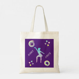 Bolsa Tote Dance o saco com corações e espirros.
