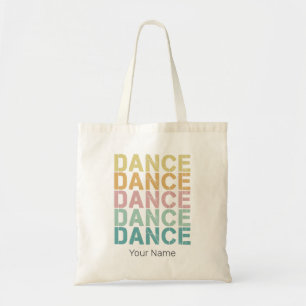 Bolsa Tote Dance Vintage Lettering Para Retro Disco House