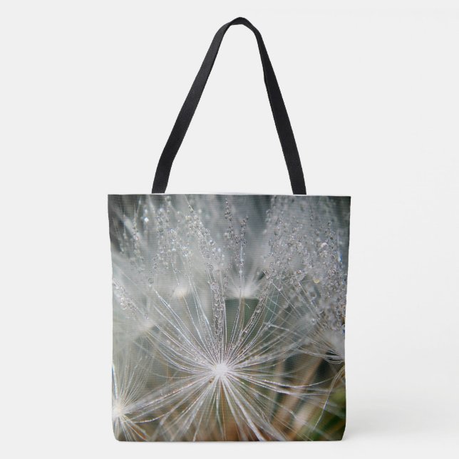 Bolsa Tote Dandelion com gotículas de água (Frente)