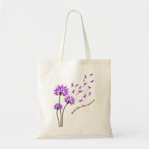 Bolsa Tote Dandelion Faith Hope Love World Elder Abuse awara