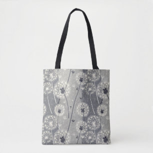 Bolsa Tote Dandelion monocromático moderno