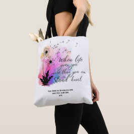 Bolsa Tote Dandelion Scripting, Bíblia de domingo na escola
