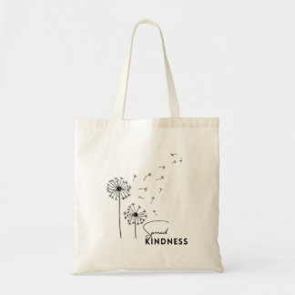 Bolsa Tote Dandelion Spread Kindness Simples Tote Bag