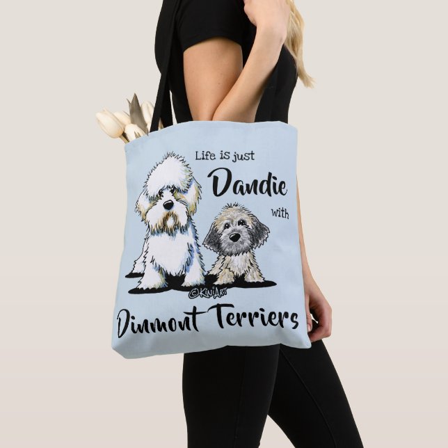 Bolsa Tote Dandie Dinmont Terriers (Close Up)