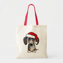 Bolsa Tote Dapple Merle Dachshund Papais noeis Cachorro Cacho